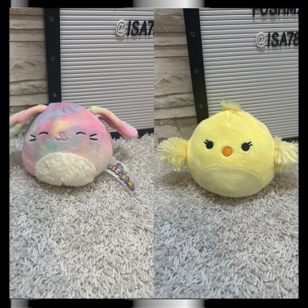 SQUISHMELLOWS Flipamallows  Candy & Aimee Bunny Chick.
